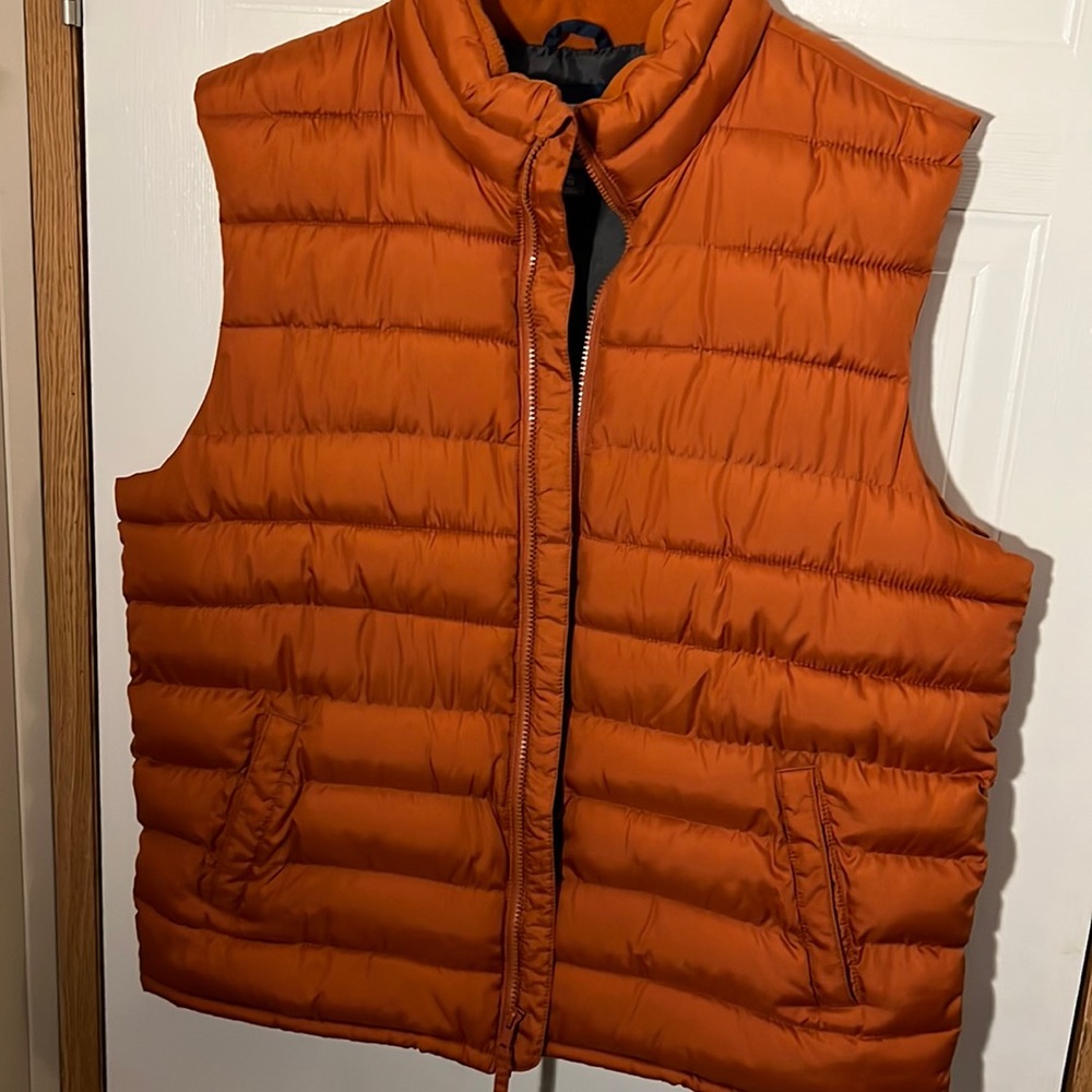 Old Navy Orange puffer vest XL